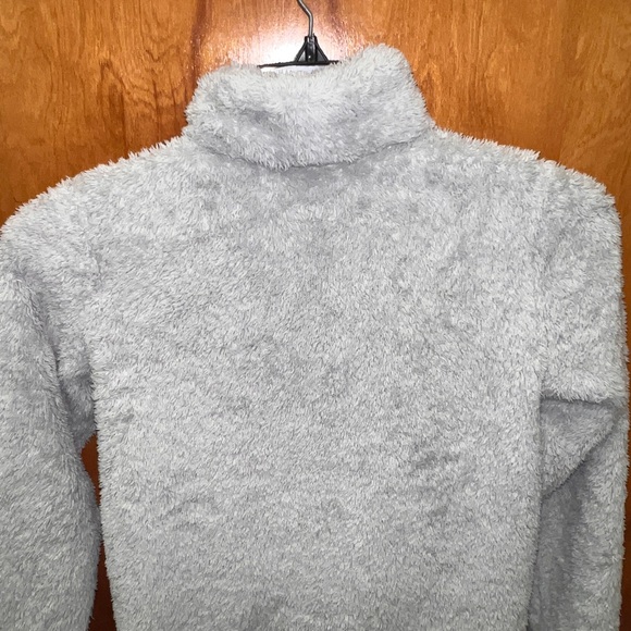 Patagonia Youth large light grey fleece pullover VGUC - Picture 2 of 6